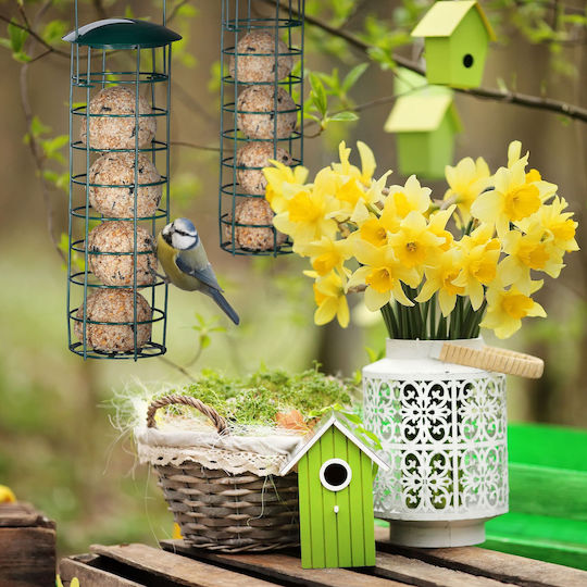 Set 3 Hrănitoare pentru păsări Relaxdays Verde închis 31 × 8.5 cm
