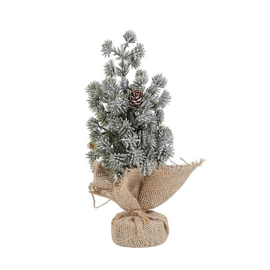 Brad Decorativ de Crăciun din Plastic, Decorat, Verde, 20 cm Brad Decorativ de Crăciun din Plastic, Decorat, Verde, 20 cm