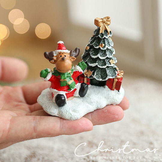 Brăduț Decorativ de Crăciun 6,5 cm Roșu