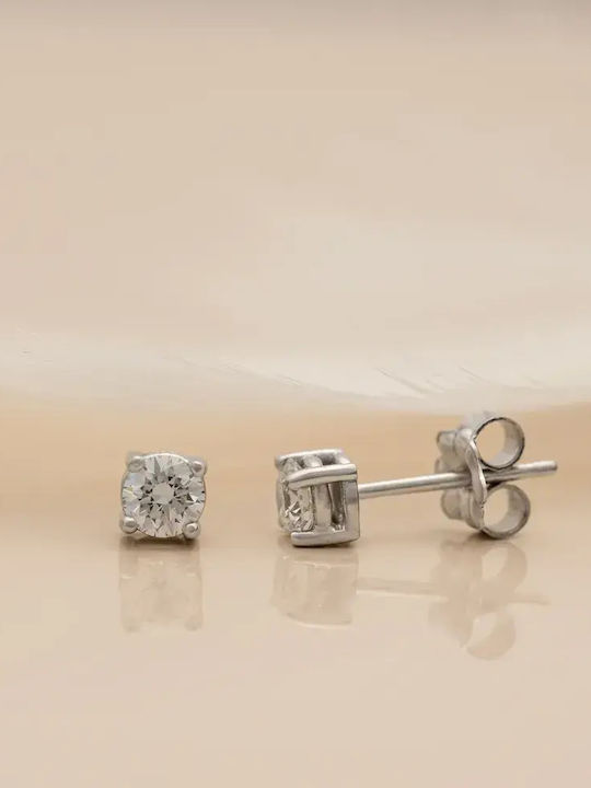 White Gold Earrings 18K Brilliant Cut Diamonds 058562 058562 18 Carat Gold