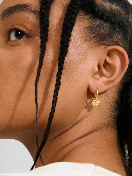 Pilgrim Luis Earrings Gold-plated 622532013 Ορείχαλκος Pilgrim Luis Earrings Gold-plated 622532013 Ορείχαλκος