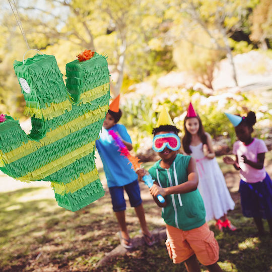 Relaxdays Multicolored Cactus Piñata Parties
