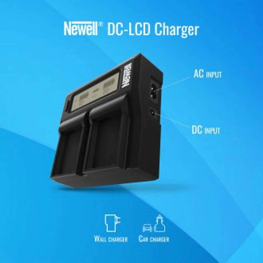 Newell Încărcător Dublu cu Două Canale DC-LCD pentru Baterii BP-A30 A60 A90 Canon