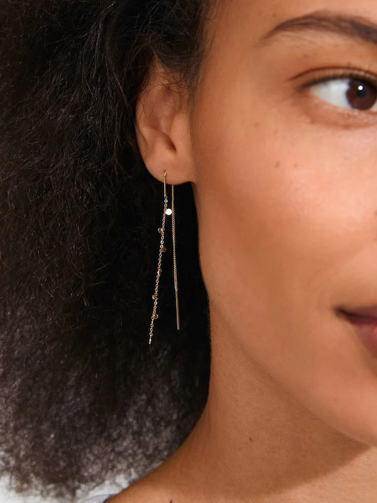 Pilgrim Baylen Chain Earrings Gold-Plated 632632003 Brass