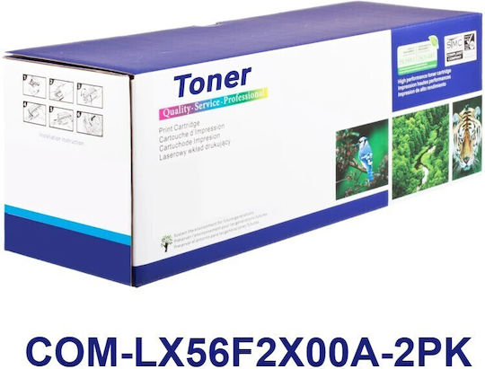 Dragon Toner Compatible Toner for Lexmark 56f2x00 Laser Printer Black