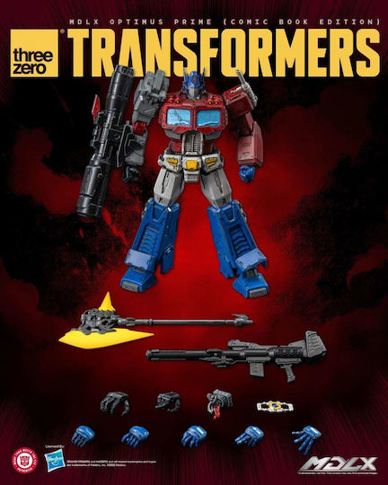 Threezero Transformers Mdlx Optimus Prime Comic Book Edition Екшън Фигурка 17,8 См