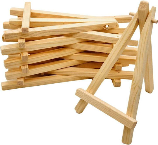 Set de 20 Mini Șevalete din Pin Natural 15 X 8 Cm 5.9 Inch pentru Fotografii, Pânze Mici, Numere pentru Mese la Nuntă, Carduri de Mulțumire, Cărți de Vizită și Proiecte Creative DIY