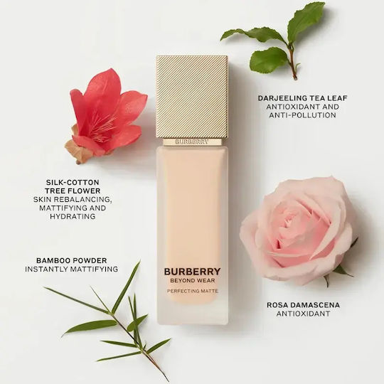 Burberry Beyond Wear Perfecting Matte Foundation, Medium Warm 70, 30 Ml, Matte Liquid Medium Warm 70 30ml