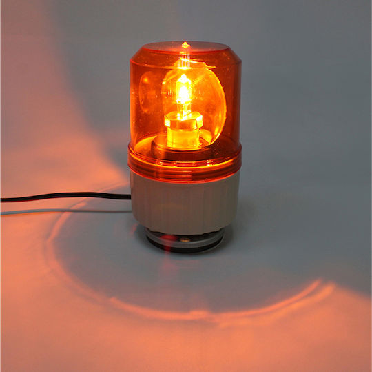 Въртящ се маяк 12V кехлибарен с 3-болтов монтаж Tr 514