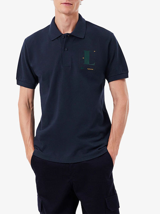 Lacoste Kurzarm-Poloshirt in Navyblau