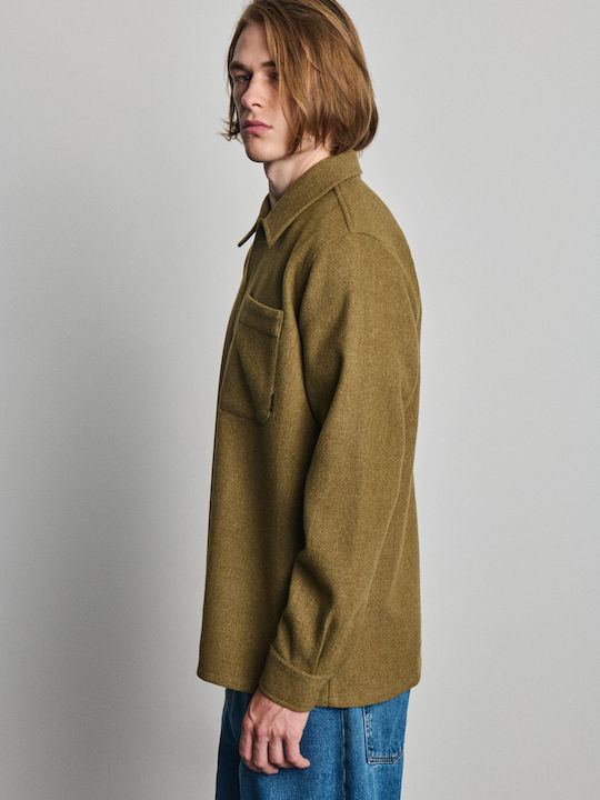 Adrian Overshirt cu Mâneci Lungi Honey