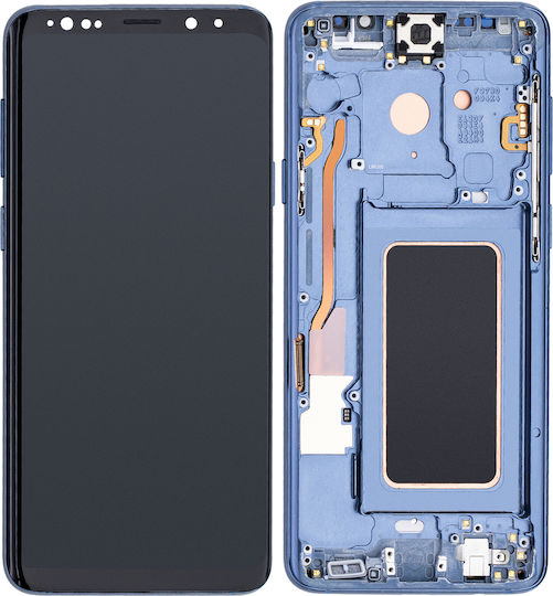 Oled Assembly Frame Samsung Galaxy S9 Plus Service Pack Coral Blue