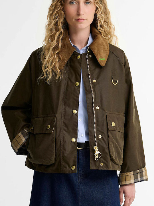 Barbour Icons Modern Spey Wax Damenjacke für den Winter Beech/Birchwood