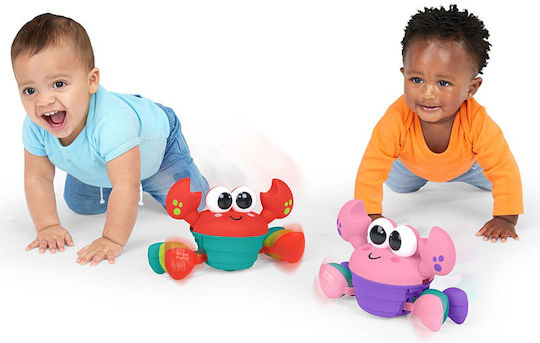 Bright Starts Jucărie Pentru Bebeluși Rockin Crawling Crab cu Muzică