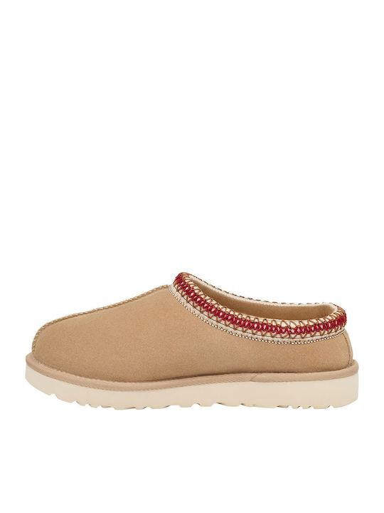 Tasman Suede Χειμερινές Γυναικείες Παντόφλες Κόκκινες