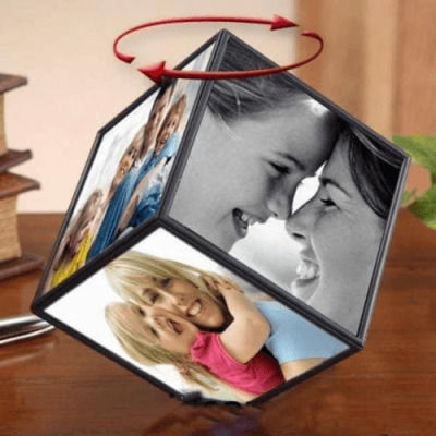 Romvous Plastic Photo Frame with Black Frame