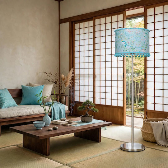 Oxygen Blue Floor Lamp