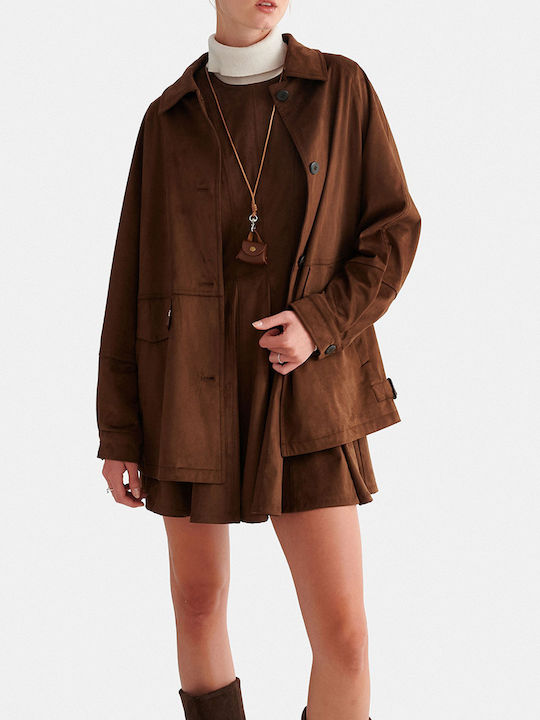 attrattivo Chocolate Suede Jacket