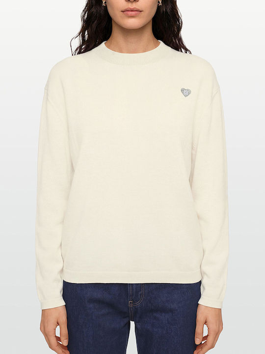 Hugo Women's Long-Sleeve Sweater Biege