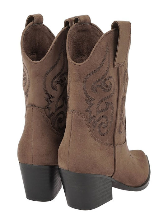 Braune Damenstiefeletten