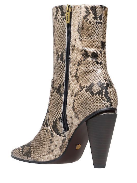 Damen-Stiefeletten Beige