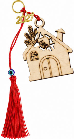 Galifas Hängender Glücksbringer Haus aus Holz 2027