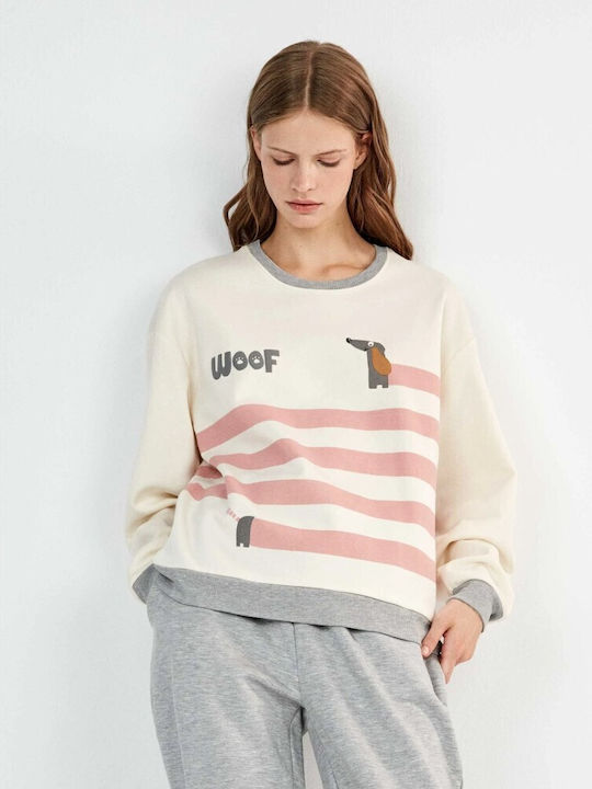 Gisela Winter Women's Pyjama Set White