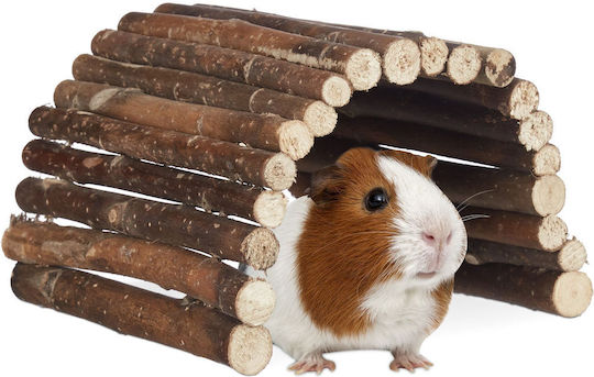 Pod din lemn Relaxdays pentru rozătoare și animale mici, maro