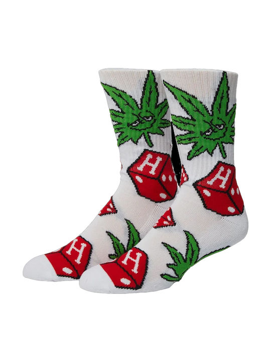 HUF Dice Buddy Κάλτσες Λευκό
