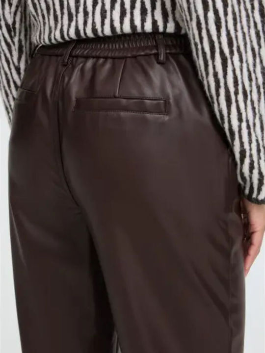 Women's Fabric Trousers Brown
