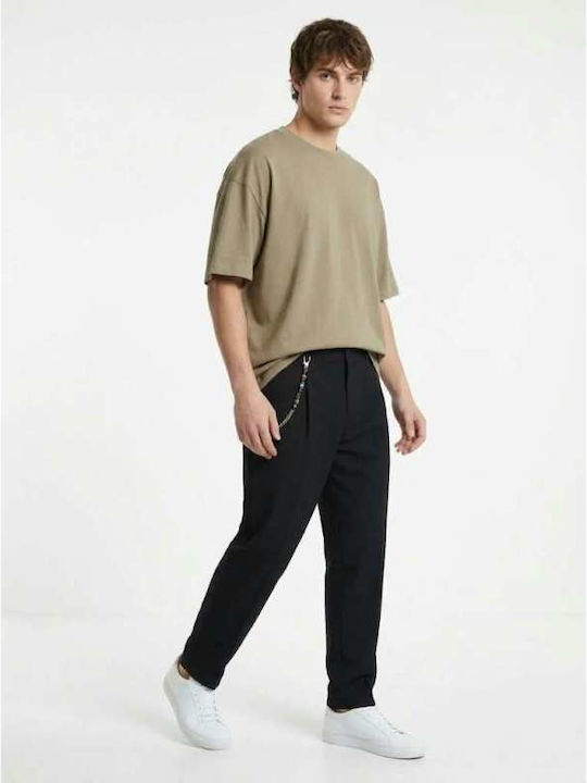 Men's Stretch Trousers Relaxed Fit Black