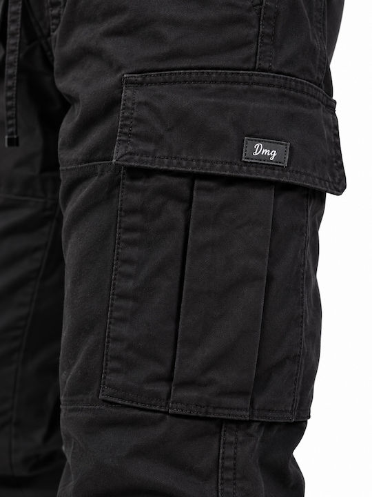 Men's Cargo Trousers Regular Fit Black