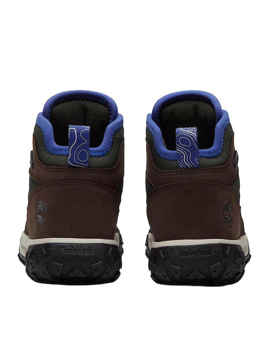 Motion 6 Leather Kids Ankle Boots with Laces Brown