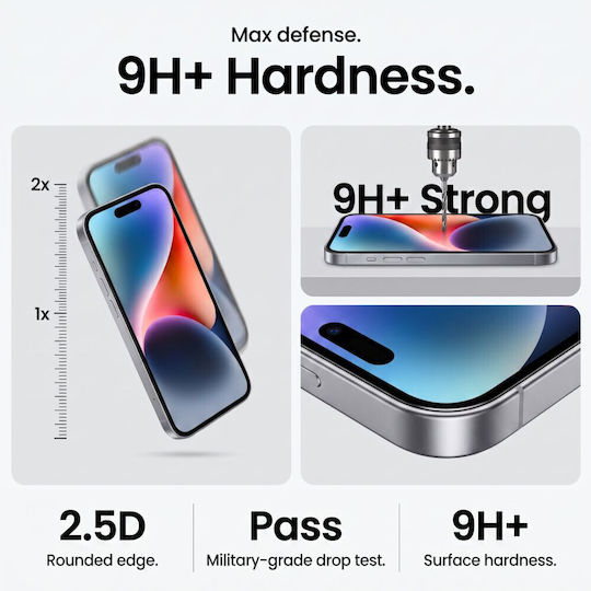 Szkło Hartowane Tech-protect Onetouch Set+ 2-pack Iphone 17 Pro 18 Pro Clear 5906302343072