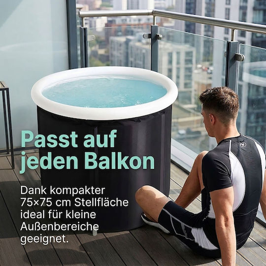 Capac pentru Baie cu Gheață Gonflabilă Relaxdays