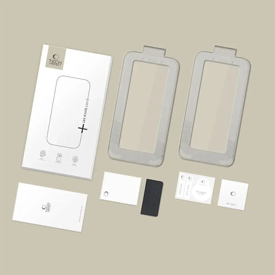 Προστασία Οθόνης Κινητού Tech-protect Quick Set+ 2 Pack Iphone 17 Pro 18 Pro Black