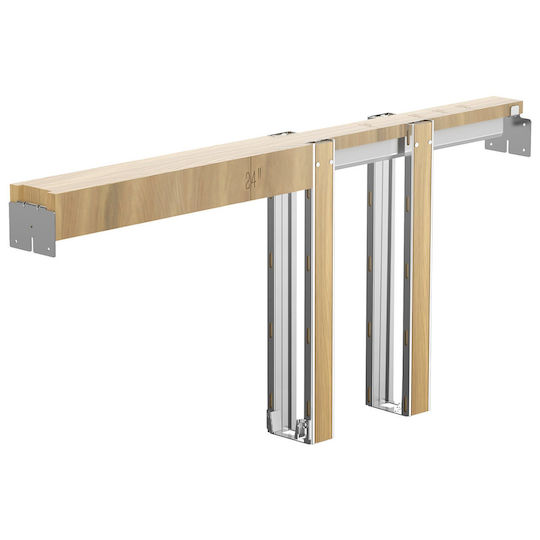 Vevor Sliding Door Mechanism 142.24cm Brown
