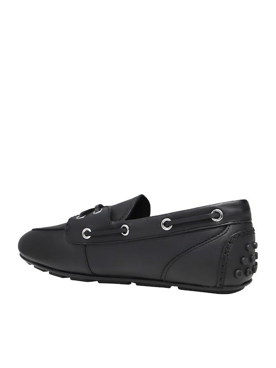 Δερμάτινα Γυναικεία Loafers σε Μαύρο Χρώμα