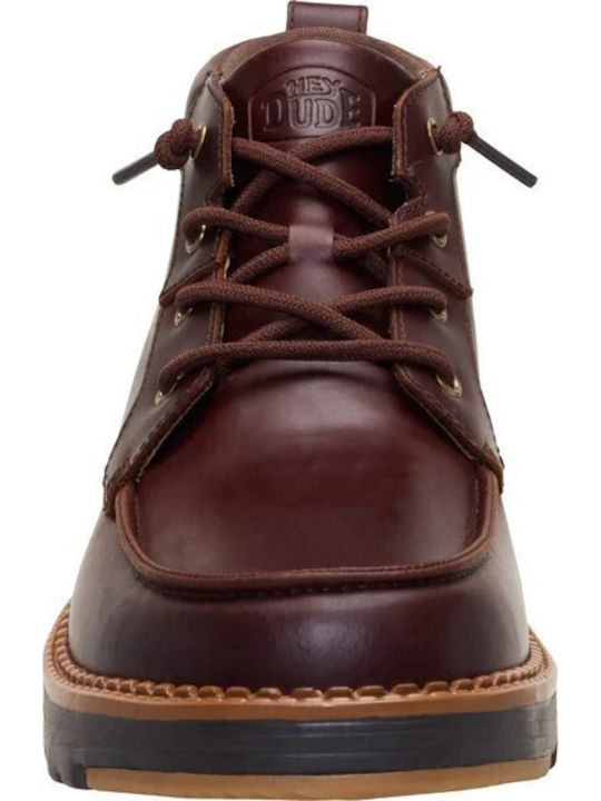 Braune Herrenlederstiefel