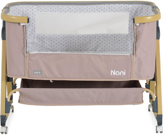 Moni Babywiege Nani mit Matratze und Rädern