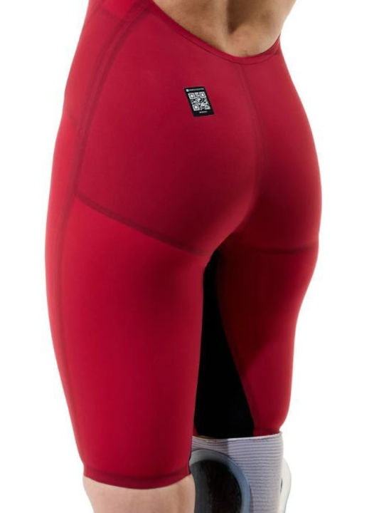 Speedo Fastskin Lzr Pure Valor 2.0 Women's Racing Jammer Swimsuit Red