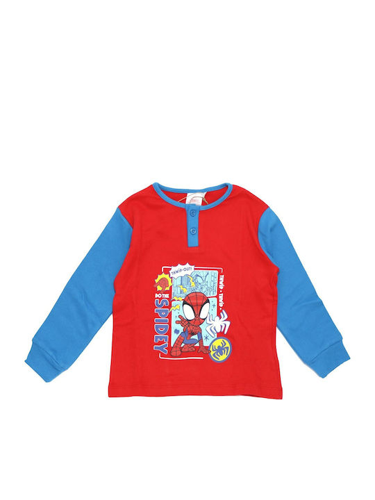 Marvel Pijama de Iarnă pentru Copii Albastră / Roșie