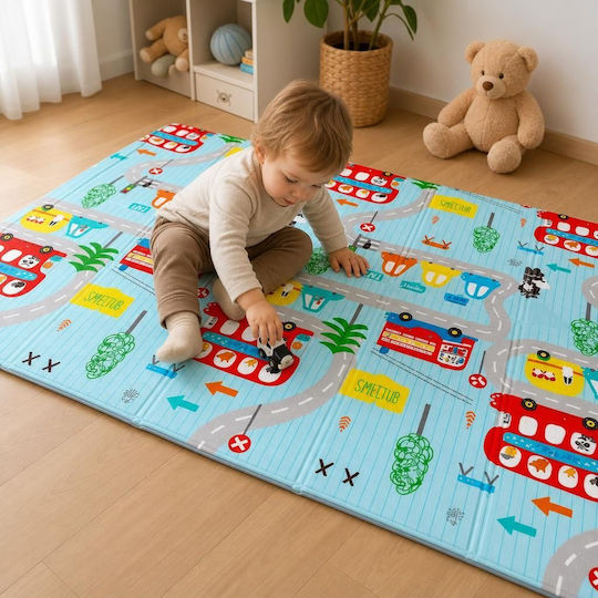 Cars Aktivitätsmatte Hellblau 200x150cm