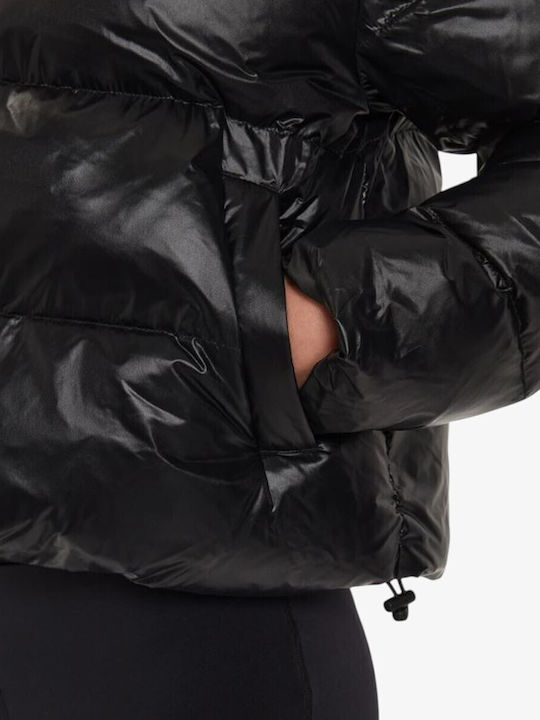 Γυναικείο Puffer Μπουφάν για Χειμώνα Black