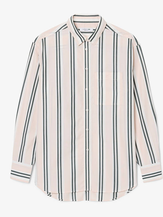 Long Sleeve Women's Cotton Striped Shirt