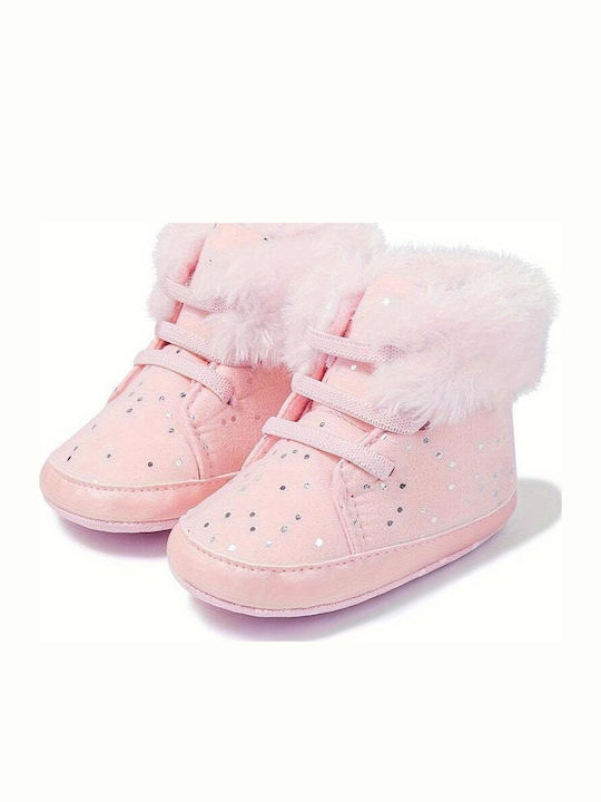 Childrenland Rosa Baby-Krabbelschuhe