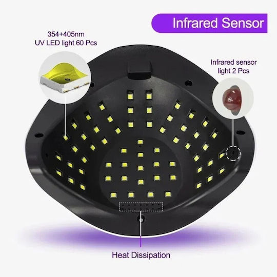 SUNUV UV / LED Nail Lamp 248W Fuchsia