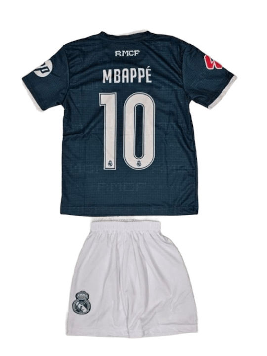 Παιδικό Σετ Ποδοσφαίρου Mbappe Real Madrid 2026-2027 Πράσινη Balón De Oro Unisex Παιδικά Πράσινο Σκούρο Ab207