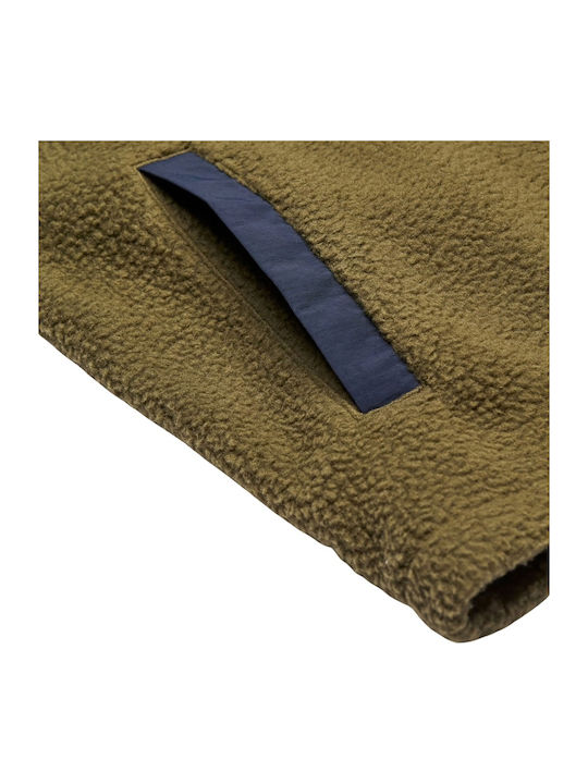 Clean Coast Men's Fleece Hooded Jacket Grape Leaf