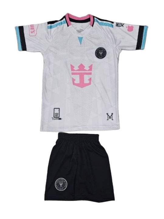 Kids' Football Kit Messi Inter Miami 2026-2027 White Balón De Oro White Unisex Kids Ab203
